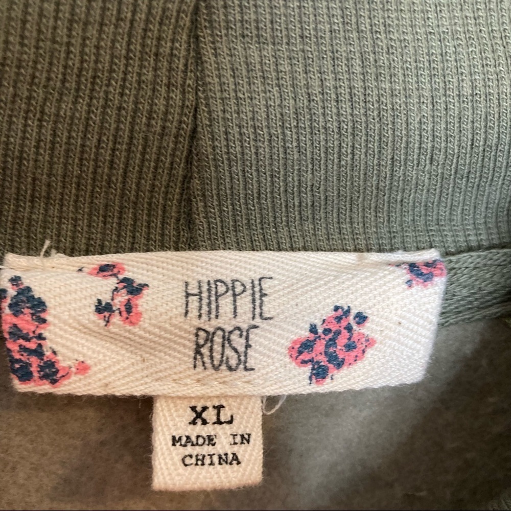 Hippie Rose Camo Mock Neck Sweatshirt - Picture 7 of 9